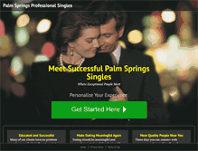 Tablet Screenshot of palmspringsprofessionalsingles.com